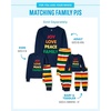 The Children’s Place Family Matching Holiday Long Sleeve Pajama Sets, Cotton(Joy Stripe-adult)