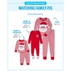 The Children’s Place Family Matching Holiday Long Sleeve Pajama Sets, Cotton(Red/Santa Footie)