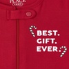 The Children’s Place Family Matching Holiday Long Sleeve Pajama Sets, Cotton(Red/Santa Footie)