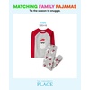 The Children’s Place Family Matching Holiday Long Sleeve Pajama Sets, Cotton(Stay Merry)