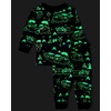 The Children’s Place Family Matching Holiday Long Sleeve Pajama Sets, Cotton(Trains Glow)