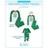 The Children’s Place Family Matching Holiday Long Sleeve Pajama Sets, Fleece(Green Christmas With My Gnomies)