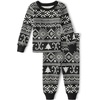 The Children’s Place unisex-baby Family Matching, Christmas and Holiday Pajama Sets, Cotton(Fairsile – Black)