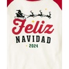 The Children’s Place unisex-baby Family Matching, Christmas and Holiday Pajama Sets, Cotton(Feliz Navidad Plaid)
