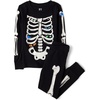 The Children’s Place Baby Halloween and Holiday Long Sleeve Pajamas(Skeleton Eyes Glow)