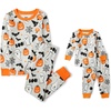 The Children’s Place Baby and Kids’ Sibling Matching Halloween and Holiday Pajama Sets, Cotton(Mini Boos Glow)