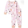 The Children’s Place Baby and Kids’ Sibling Matching Halloween and Holiday Pajama Sets, Cotton(Pink Ghosts Glow)