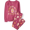 The Children’s Place Baby and Kids’ Sibling Matching Halloween and Holiday Pajama Sets, Cotton(Pumpkin Spice)