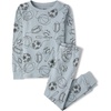 The Children’s Place Boys’ 100% Snug Fit Cotton Long Sleeve Top and Pants,2-piece Pajama Sets(Sports Ball Doodle)