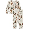 The Children’s Place Family Matching Christmas Pajama Sets, Cotton(Woodland Allover)