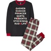 The Children’s Place Family Matching Holiday Long Sleeve Pajama Sets, Cotton(Santa List/Tartan- Adult)