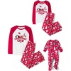 The Children’s Place Family Matching Holiday Long Sleeve Pajama Sets, Fleece(Red Xmas Crew ’24)