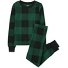 The Children’s Place unisex-baby Family Matching, Christmas and Holiday Pajama Sets, Cotton(Green/Black Check)