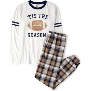 The Children’s Place Baby Family Matching, Football Pajama Sets, Cotton(Tis the Season)