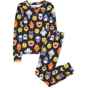 The Children’s Place Baby, Toddler and Big Kids’ Siblings Matching Halloween Pajama Sets, Cotton(Monsters)
