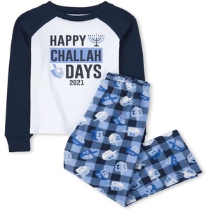 The Children’s Place Baby and Family Matching Fleece Holiday Pajama Set(Hanukkah)