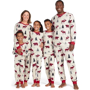 The Children’s Place Family Matching Christmas Pajama Sets, Cotton(Buffalo Plaid Bear)