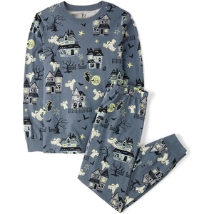 The Children’s Place Family Matching Halloween and Holiday Pajama Sets, Cotton(Haunted House Glow)