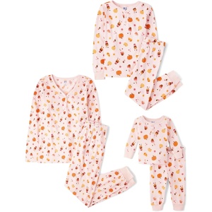 The Children’s Place Family Matching Halloween and Holiday Pajama Sets, Cotton(Pumpkin Spice Allover)