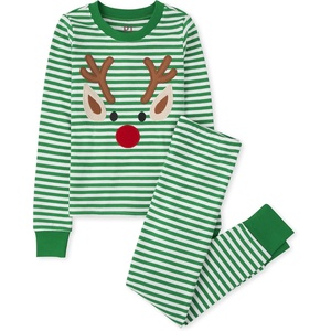 The Children’s Place Family Matching Holiday Long Sleeve Pajama Sets, Cotton(Rudolph Christmas Stripe)