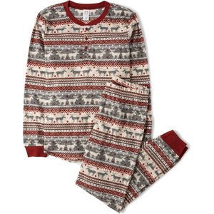 The Children’s Place Family Matching Holiday Pajama Sets, Thermal(Moose Fairisle)