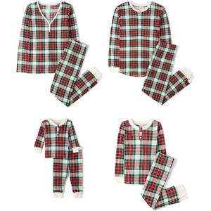 The Children’s Place Family Matching Holiday Pajama Sets, Thermal(Red Tartan Plaid)