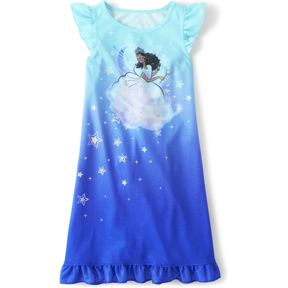 image:imageThe Childrens Place Girls Short Sleeve NightgownPrincess