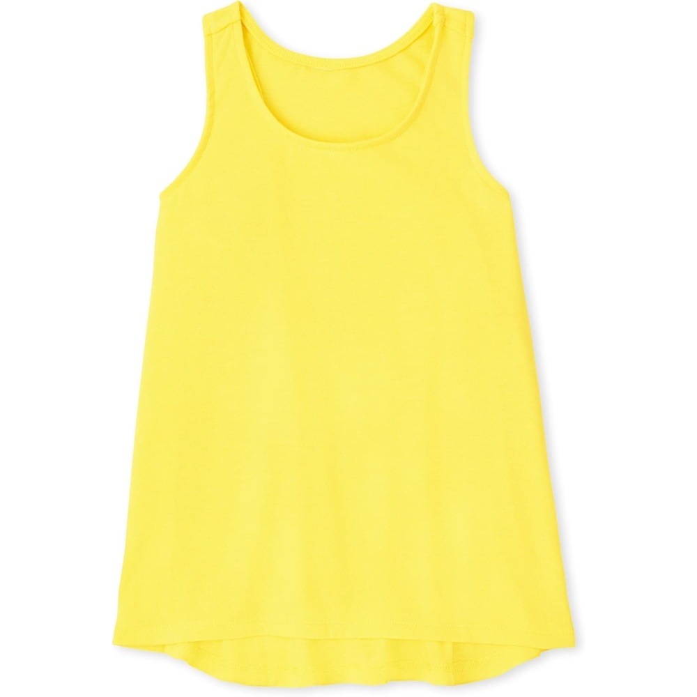 image:imageThe Childrens Place Girls Sleeveless High Low Pajama Tank TopFrench Lemon