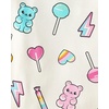 The Children’s Place Girls’ 100% Snug Fit Cotton Long Sleeve Top and Pants,2-piece Pajama Sets(Candy)