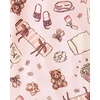 The Children’s Place Girls’ 100% Snug Fit Cotton Long Sleeve Top and Pants,2-piece Pajama Sets(Sleepover Fun)