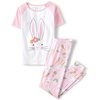 The Children’s Place Sibling Matching Easter Pajamas(Pink Bunny)