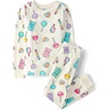 The Children’s Place Girls’ 100% Snug Fit Cotton Long Sleeve Top and Pants,2-piece Pajama Sets(Candy)