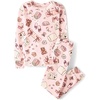 The Children’s Place Girls’ 100% Snug Fit Cotton Long Sleeve Top and Pants,2-piece Pajama Sets(Sleepover Fun)