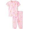 The Children’s Place Sibling Matching Easter Pajamas(Bunnies & Carrots-rose)