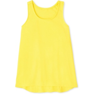 The Children’s Place Girls’ Sleeveless High Low Pajama Tank Top(French Lemon)