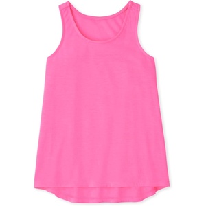 The Children’s Place Girls’ Sleeveless High Low Pajama Tank Top(Neon Peony)