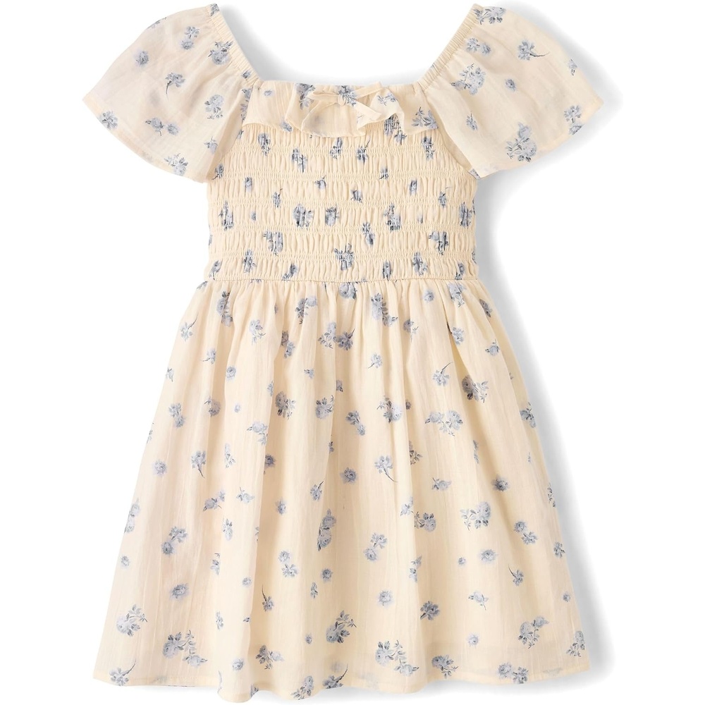 image:imageThe Childrens Place Girls Smocked DressFrappe Floral