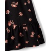 The Children’s Place Girls’ Long Sleeve Bell Sleeve Dresses(Black Floral)