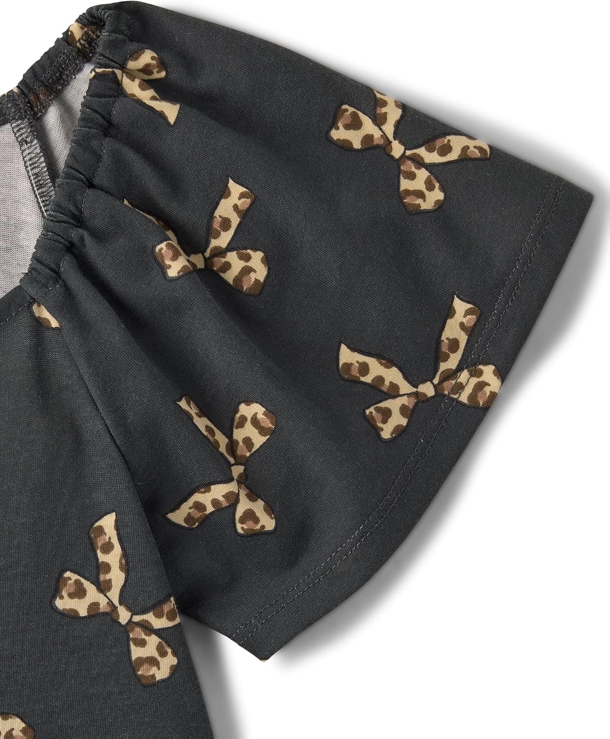image:imageThe Childrens Place Girls Short Sleeve Casual DressLeopard Bows
