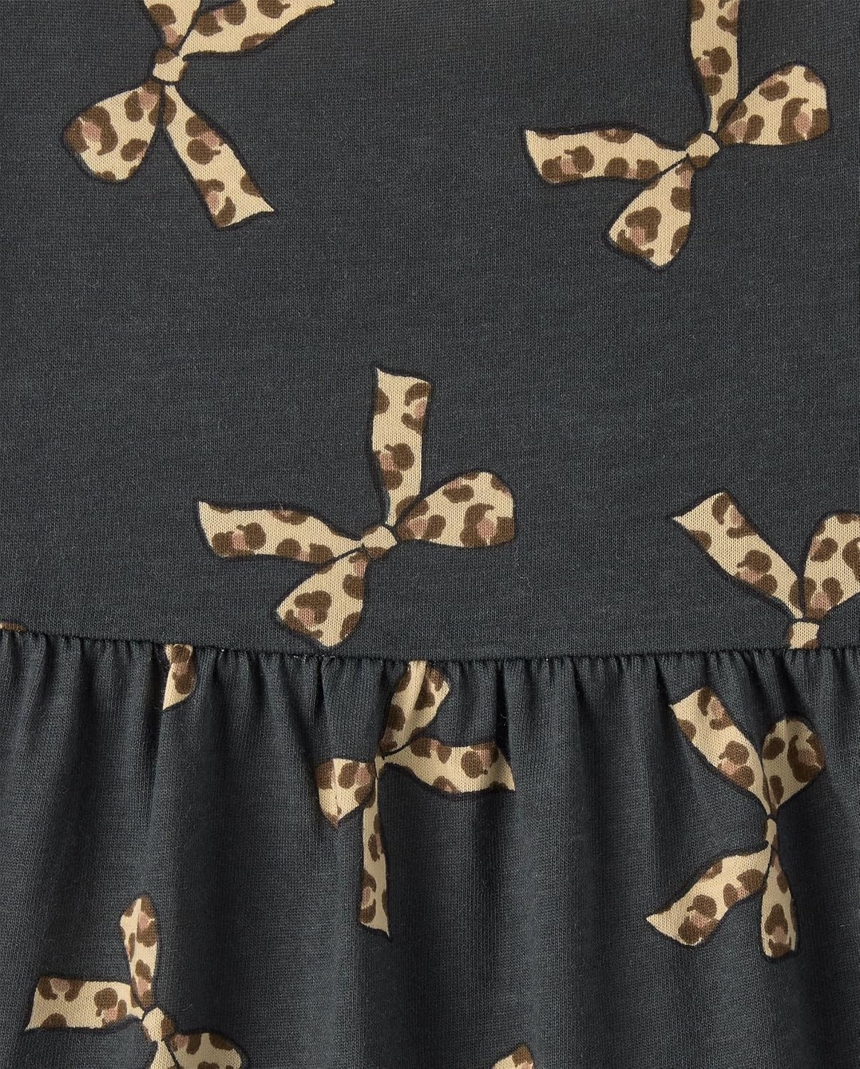 image:imageThe Childrens Place Girls Short Sleeve Casual DressLeopard Bows