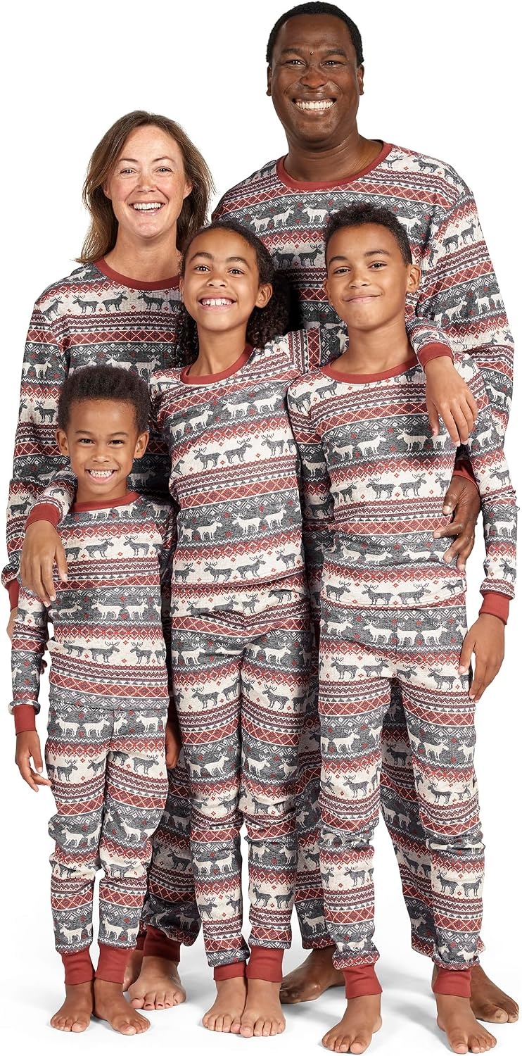 image:imageThe Childrens Place Baby Family Matching Holiday Pajama Sets ThermalMoose Fairisle