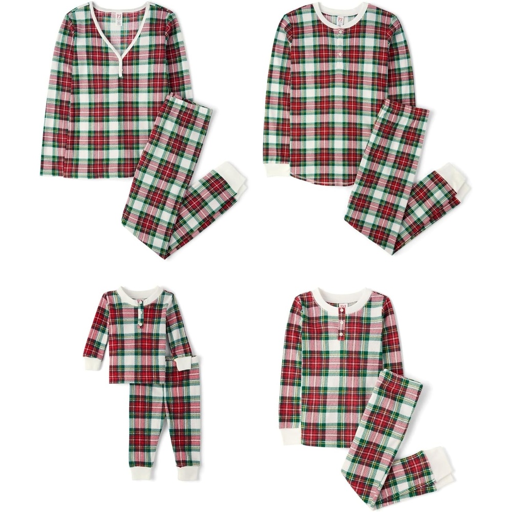image:imageThe Childrens Place Baby Family Matching Holiday Pajama Sets ThermalRed Tartan