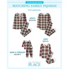 The Children’s Place Baby Family Matching, Holiday Pajama Sets, Thermal(Red Tartan)