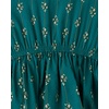 The Children’s Place Girls’ Long Sleeve Ruffle Top(Jaded Teal Floral)