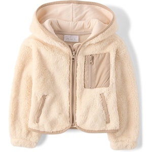 The Children’s Place Baby Girls’ And Toddler Long Sleeve Sherpa Zip-up Hoodie(Frappe)