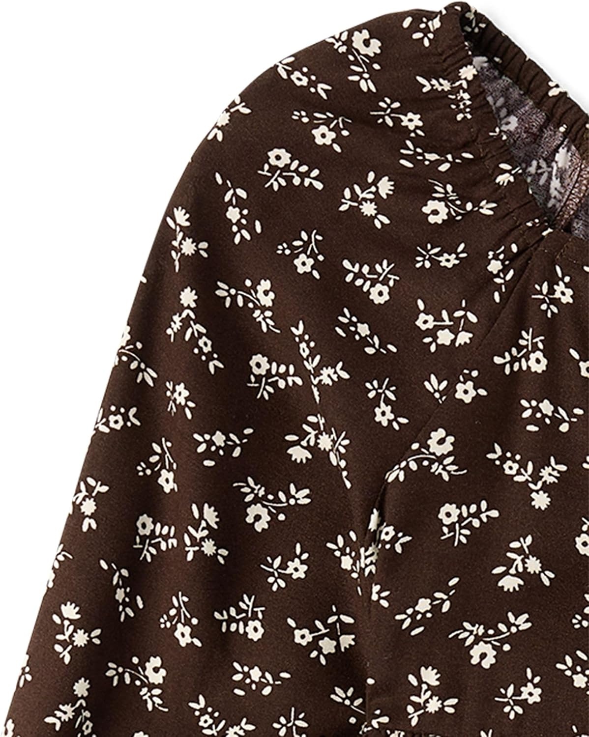 image:imageThe Childrens Place Girls Long Sleeve Ruffle DressFudge Floral