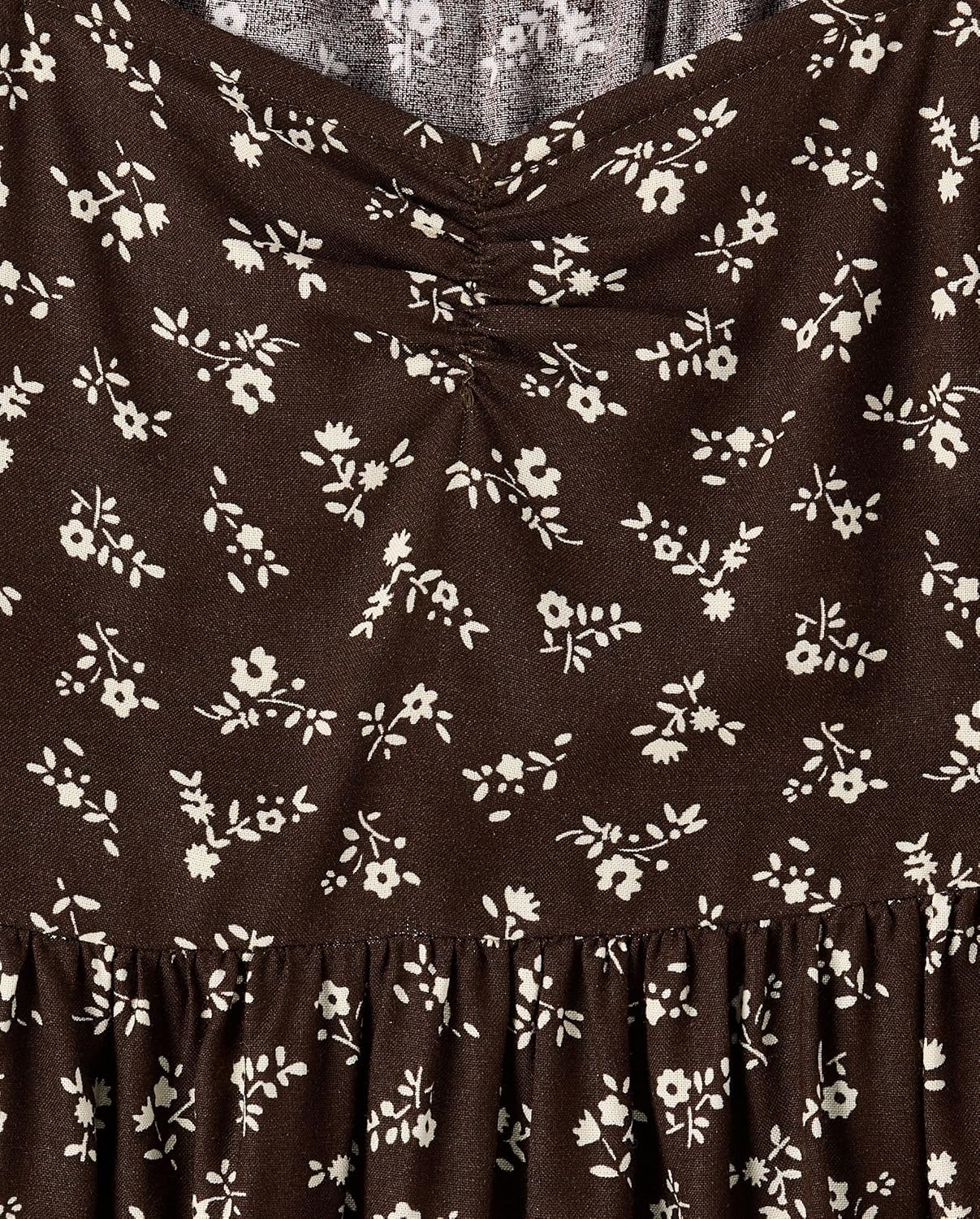 image:imageThe Childrens Place Girls Long Sleeve Ruffle DressFudge Floral