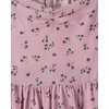 The Children’s Place Girls’ Long Sleeve Ruffle Dress(Antique Rose)