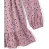 The Children’s Place Girls’ Long Sleeve Ruffle Dress(Antique Rose)