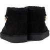 The Children’s Place Girls’ And Toddler Faux Fur Lined Pull on Boots(Black)